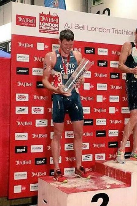 Liam 2nd on the podium